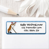 Étiquette Hockey Corgi (En situation)