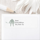 Étiquette Hockey gris cendré (En situation)