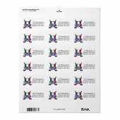 Étiquette Hockey su Ghiaccio de l'Italie (Feuille entière)