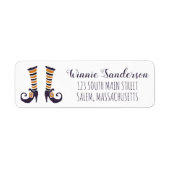 Étiquette Hocus Pocus Retourner Adresse Étiquettes, Chaussur (Devant)