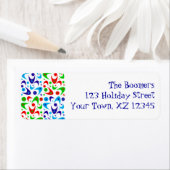 Étiquette Hoilday Boomerangs (En situation)