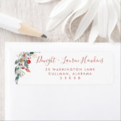 Étiquette Holiday | Return Address Label (En situation)