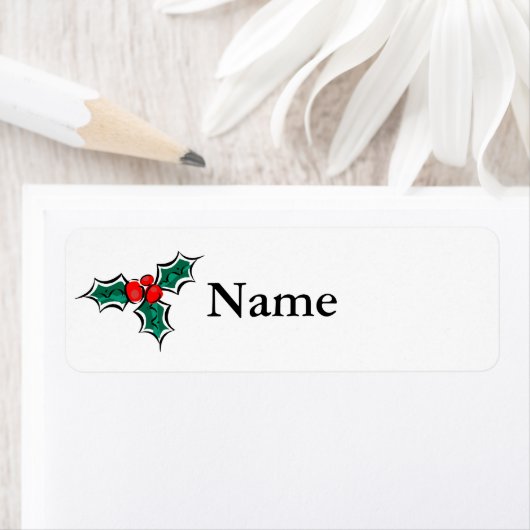 Étiquette Holly (En situation)