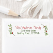 Étiquette Holly Berry (En situation)