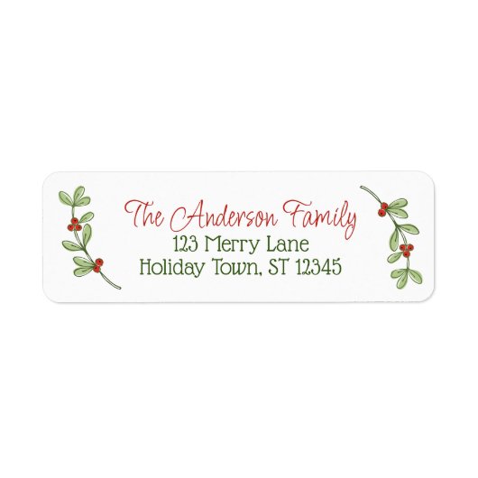 Étiquette Holly Berry (Devant)