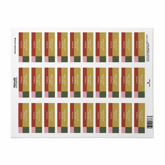 Étiquette Holly Jolly Label (Feuille entière)