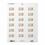 Étiquette HOLLY JOLLY XMAS Sweet Holiday Christmas<br><div class="desc">J'espère que vous aimez ce design. Ajoutez votre propre texte. Consultez ma boutique pour plus de designs et articles assortis du papier d'emballage aux serviettes de cuisine!</div>