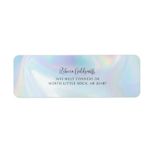 Étiquette Hologramme moderne Bureau d'affaires Adresse de re