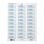 Étiquette Holographie de l'adresse de retour du gestionnaire (Feuille entière)