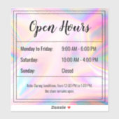 Étiquette Holographique en pierre opale (Feuille)