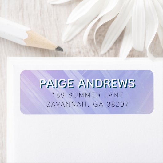 Étiquette Holographique Feuilles tropicaux (En situation)