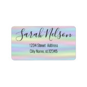 Étiquette Holographique moderne (Devant)