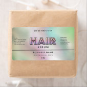 Étiquette Holographique moderne arc-en-ciel simple sèche che (En situation)