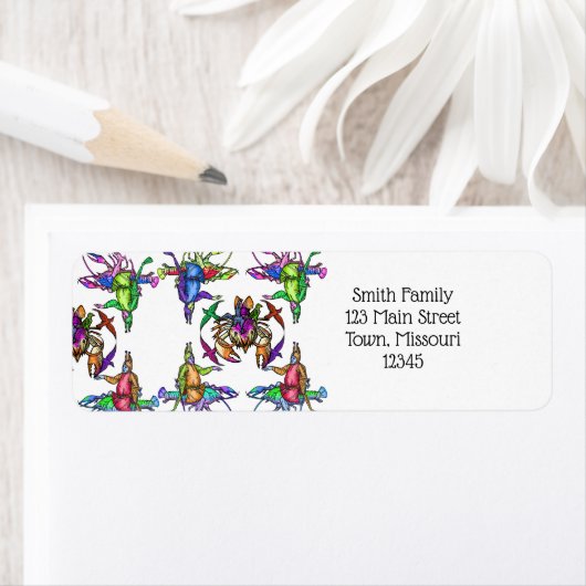 Étiquette homard improbable (En situation)