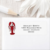 Étiquette homard rouge (En situation)