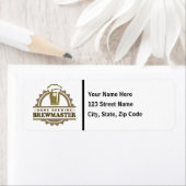 Étiquette Home Brew Beer Brewmaster (En situation)