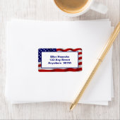 Étiquette Hommage au patriotique des années 1940 (En situation)