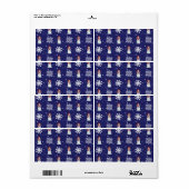 Étiquette Hommes de Milou (Feuille entière)