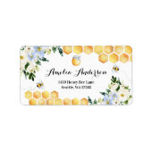 Étiquette Honey Bee Address Labels (Devant)