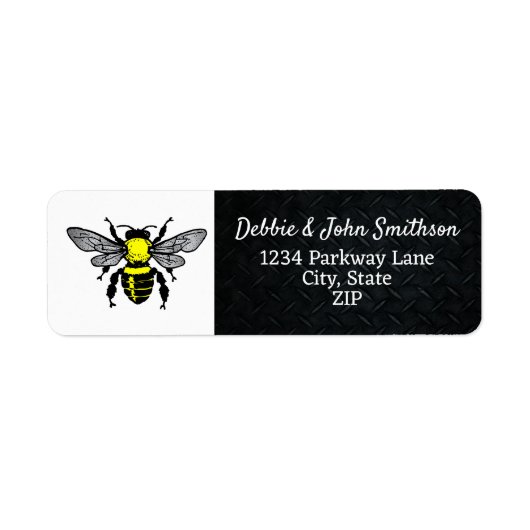 Étiquette Honey Bee Apiary Hive Adresse de retour (Devant)