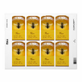 ÉTIQUETTE HONEY BEE, BEEKEEPER (Feuille entière)