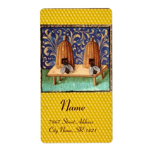 ÉTIQUETTE HONEY BEE, BEEKEEPER (Devant)