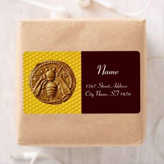 ÉTIQUETTE HONEY BEE, BEEKEEPER APIARIST (En situation)