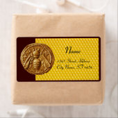 ÉTIQUETTE HONEY BEE, BEEKEEPER APIARIST (En situation)