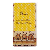 ÉTIQUETTE HONEY BEE, BEEKEEPER APIARIST (Devant)