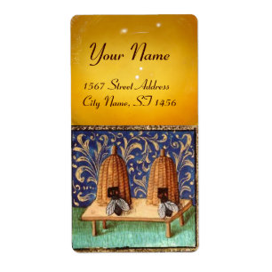 Étiquette HONEY BEE, BEEKEEPER /apiary, fournitures d'apicul