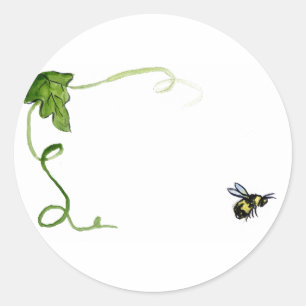 Étiquette Honey Bee & Green Vine