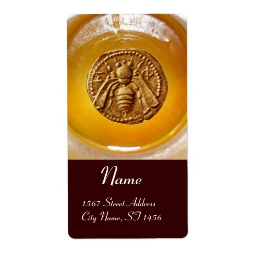 ÉTIQUETTE HONEY BEE, L'APIARISTE DE L'APIARISTE DE L'APPAREI (Devant)