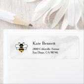 Étiquette Honey Business  Return Address Label (En situation)