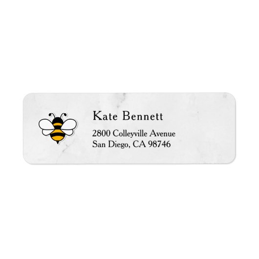 Étiquette Honey Business  Return Address Label (Devant)