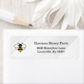 Étiquette Honey Business Return Address Label (En situation)