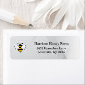 Étiquette Honey Business Return Address Label (En situation)