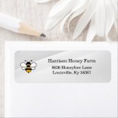 Étiquette Honey Business Return Address Label (En situation)
