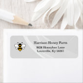 Étiquette Honey Business Return Address Label (En situation)