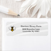 Étiquette Honey Business Return Address Label (En situation)