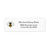 Étiquette Honey Business Return Address Label (Devant)
