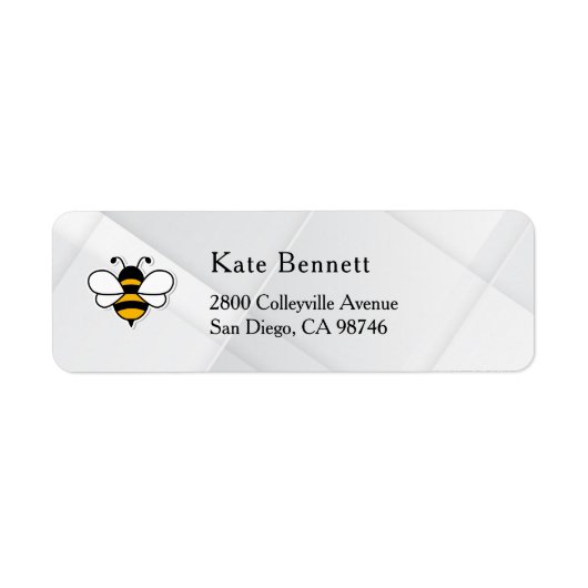 Étiquette Honey Business  Return Address Label (Devant)