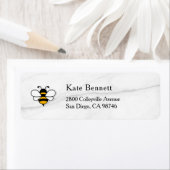 Étiquette Honey Business  Return Address Label (En situation)