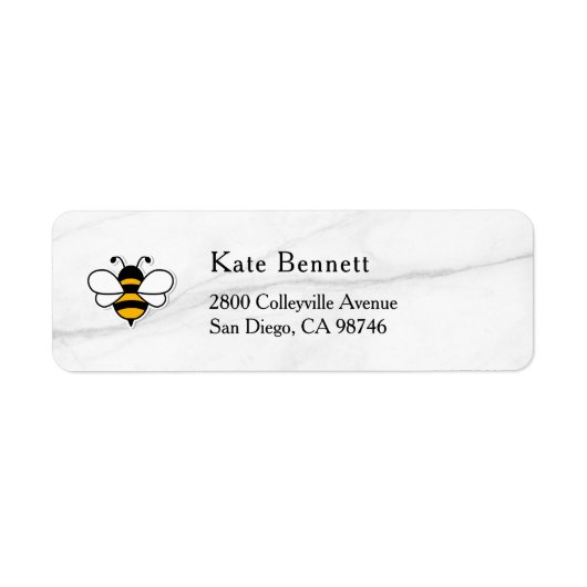 Étiquette Honey Business  Return Address Label (Devant)