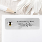 Étiquette Honey Business Return Address Label (En situation)
