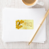 Étiquette Honey Comb 3D Whimsey (En situation)