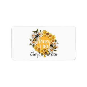 Étiquette Honey I Do Honeypeb Bees