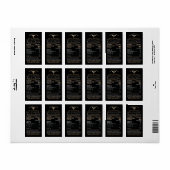 Étiquette Honey Nutrition Facts with Infant Warning & Bee    (Feuille entière)