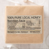 Étiquette Honey Nutrition Little Bee Muslin (En situation)