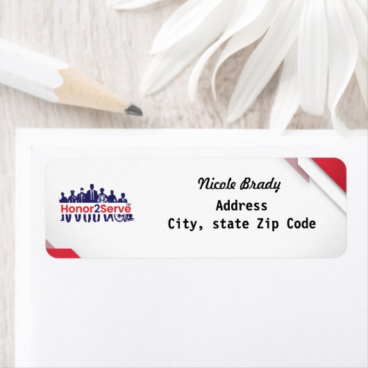 Étiquette Honor2Serve (En situation)