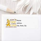 Étiquette Hope Courage Faith Force 3 Cancer de l'enfance (En situation)